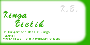 kinga bielik business card